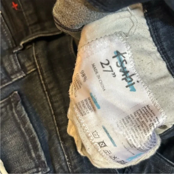 Ksubi Womens Dark Wash Denim Pocket Casual Skinny Jeans Size 27 - Picture 4 of 5